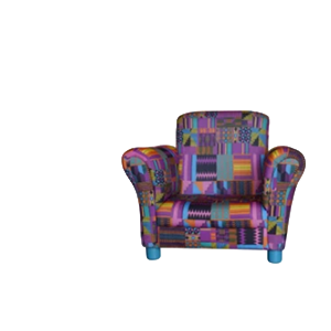 Kiti Kids Purple Kente Club Chair