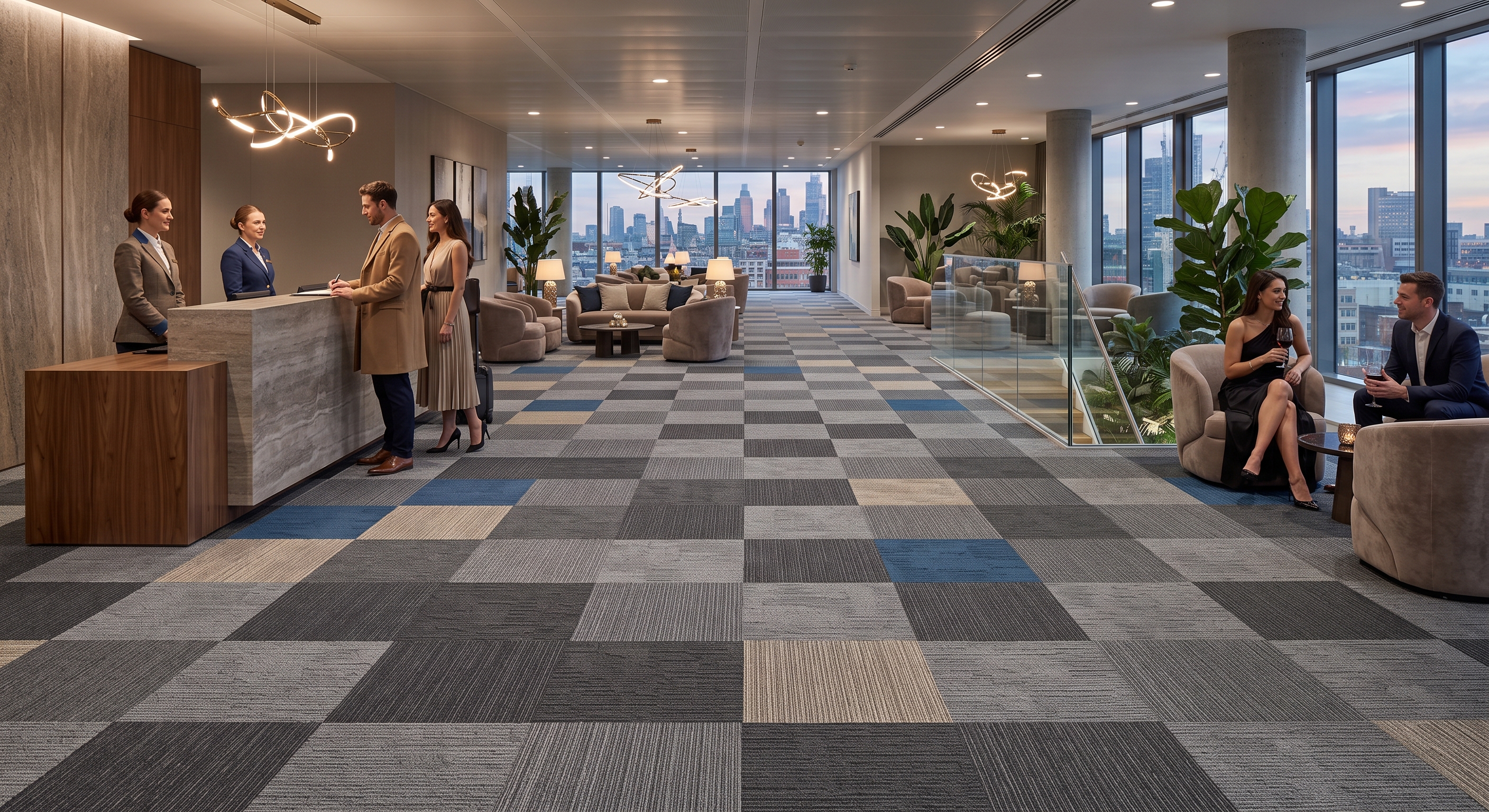 Chester Commercial Carpet Tiles