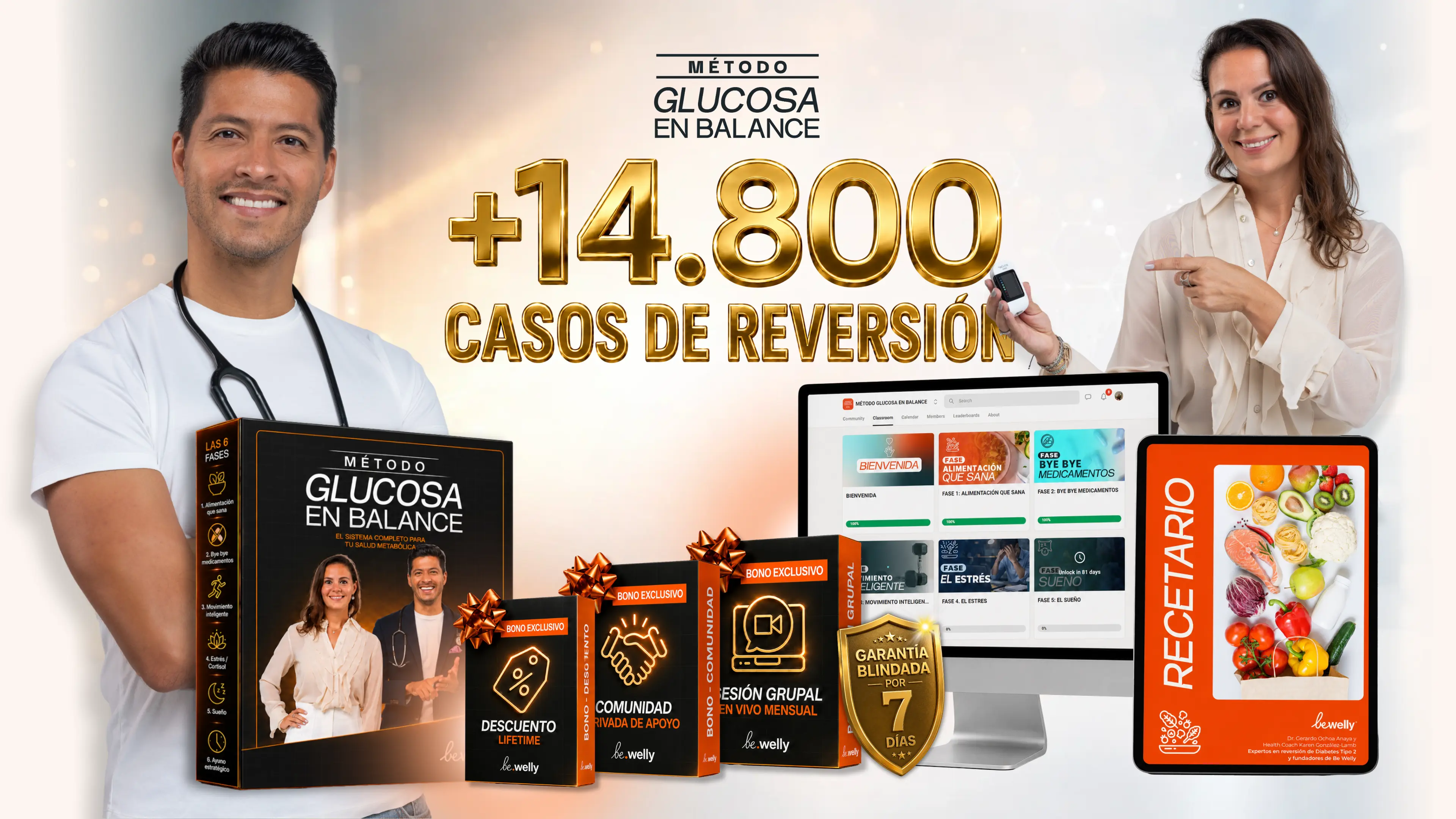 Método Glucosa en Balance — más de 14.800 casos de reversión, garantía de 7 días, bonos exclusivos