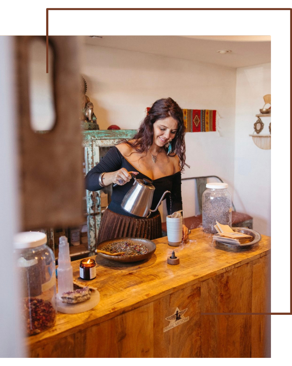 Annie in her kitchen
