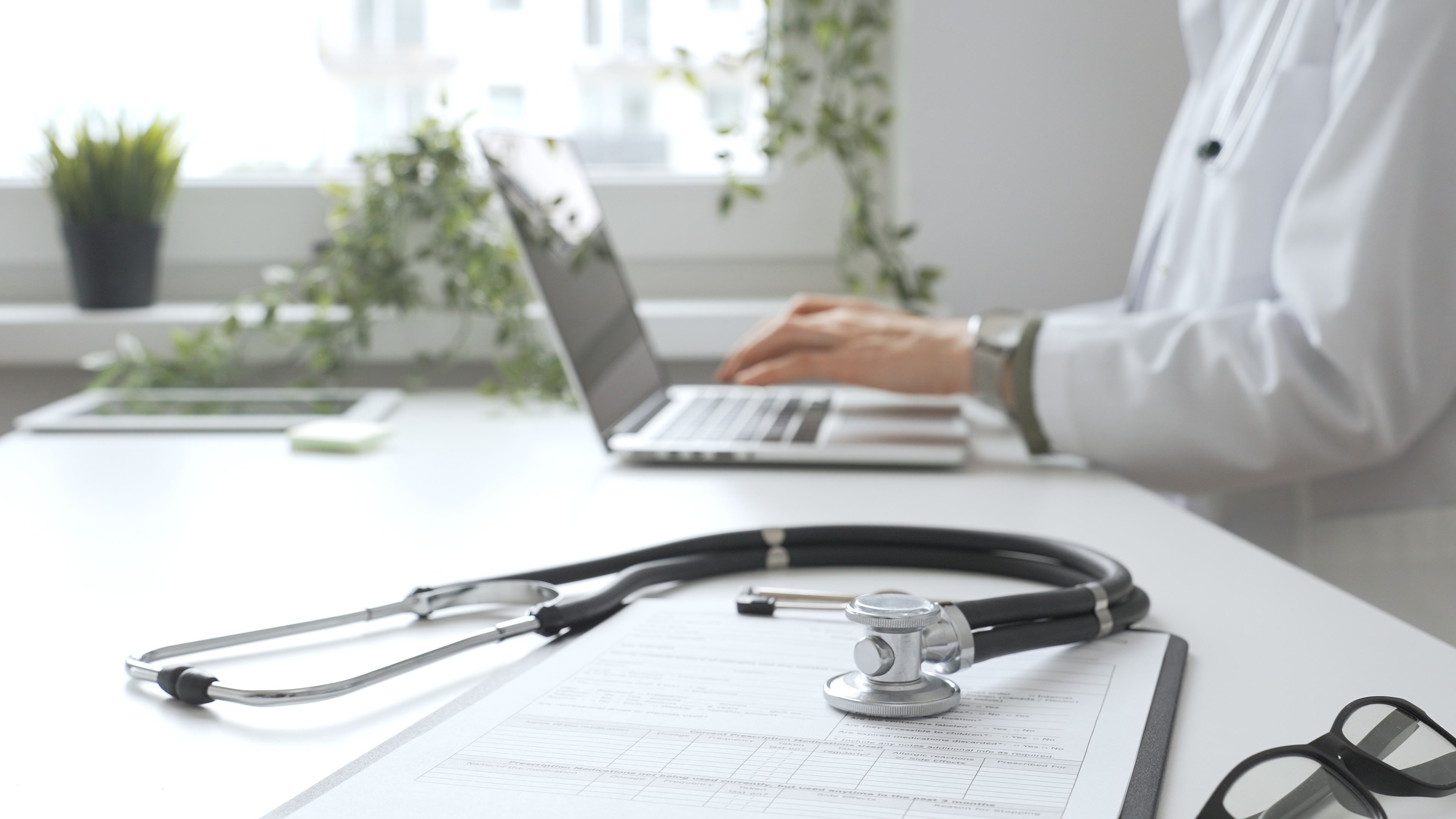 Healthcare claims paperwork
