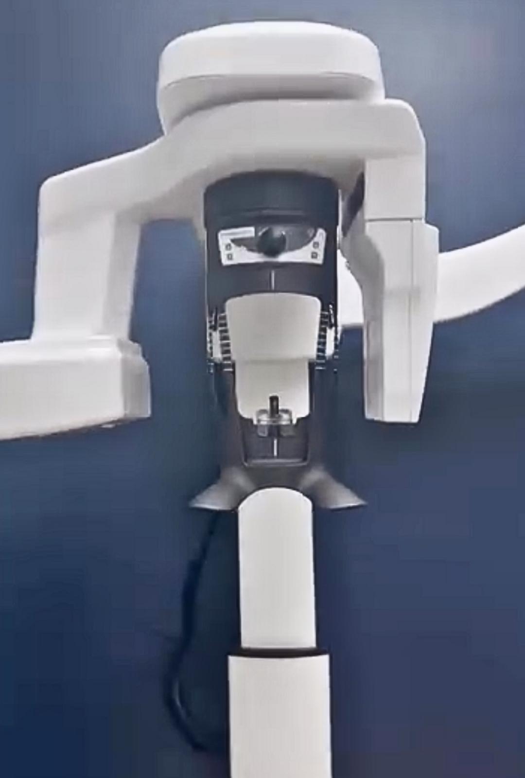 Patient receiving dental advanced equipment