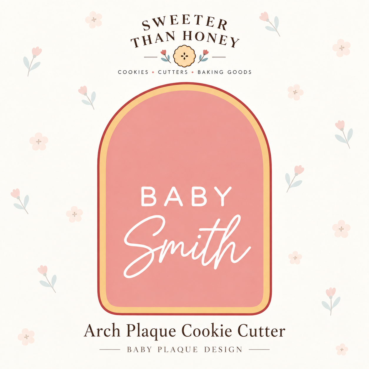 Rounded Arch Plaque Cookie Cutter