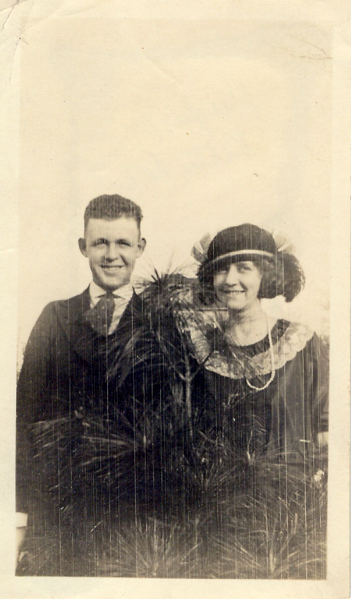 Vintage photograph of Hughie McIntyre and Kitty Robb — an example of the mystery photos we analyze