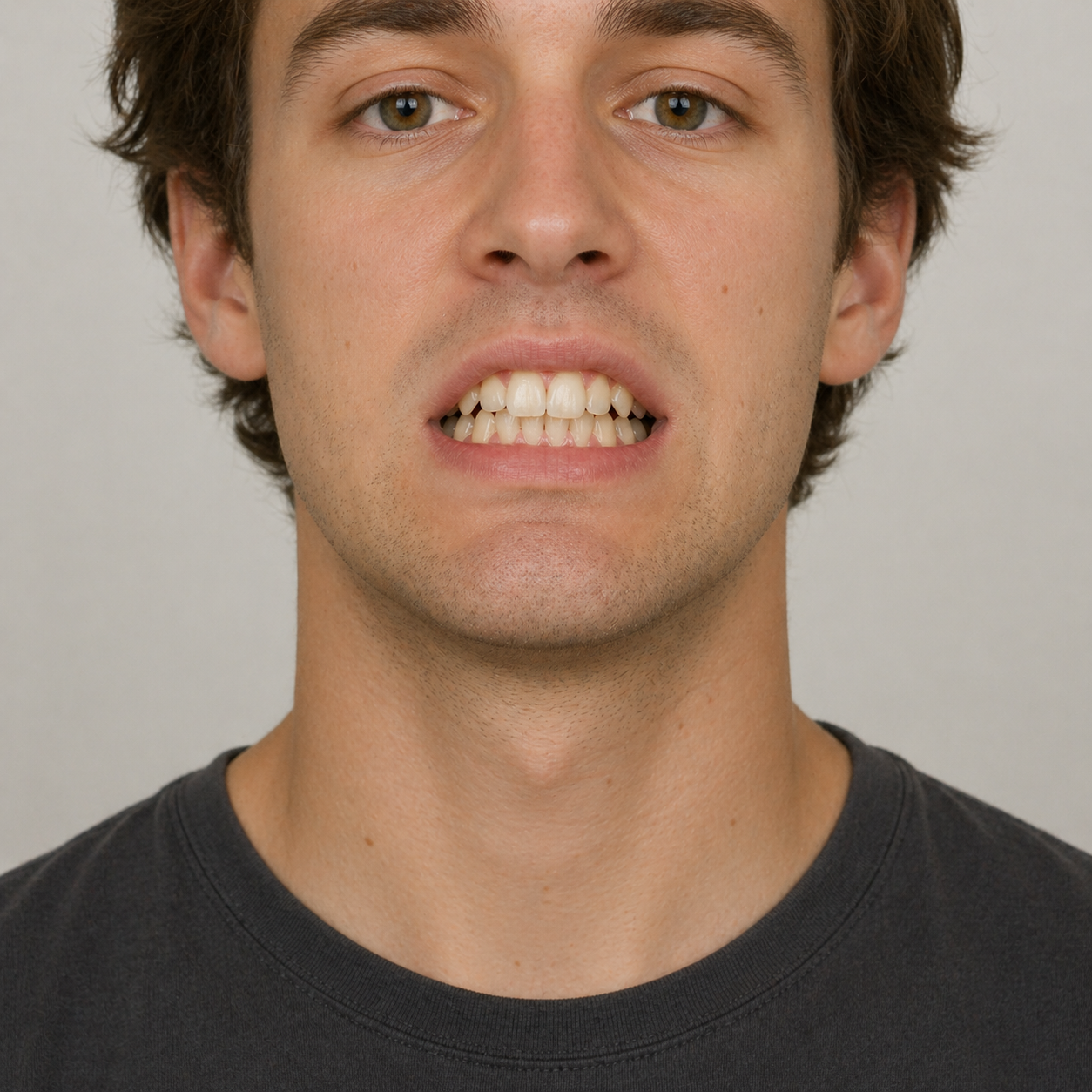 Misaligned bite that Invisalign can help correct
