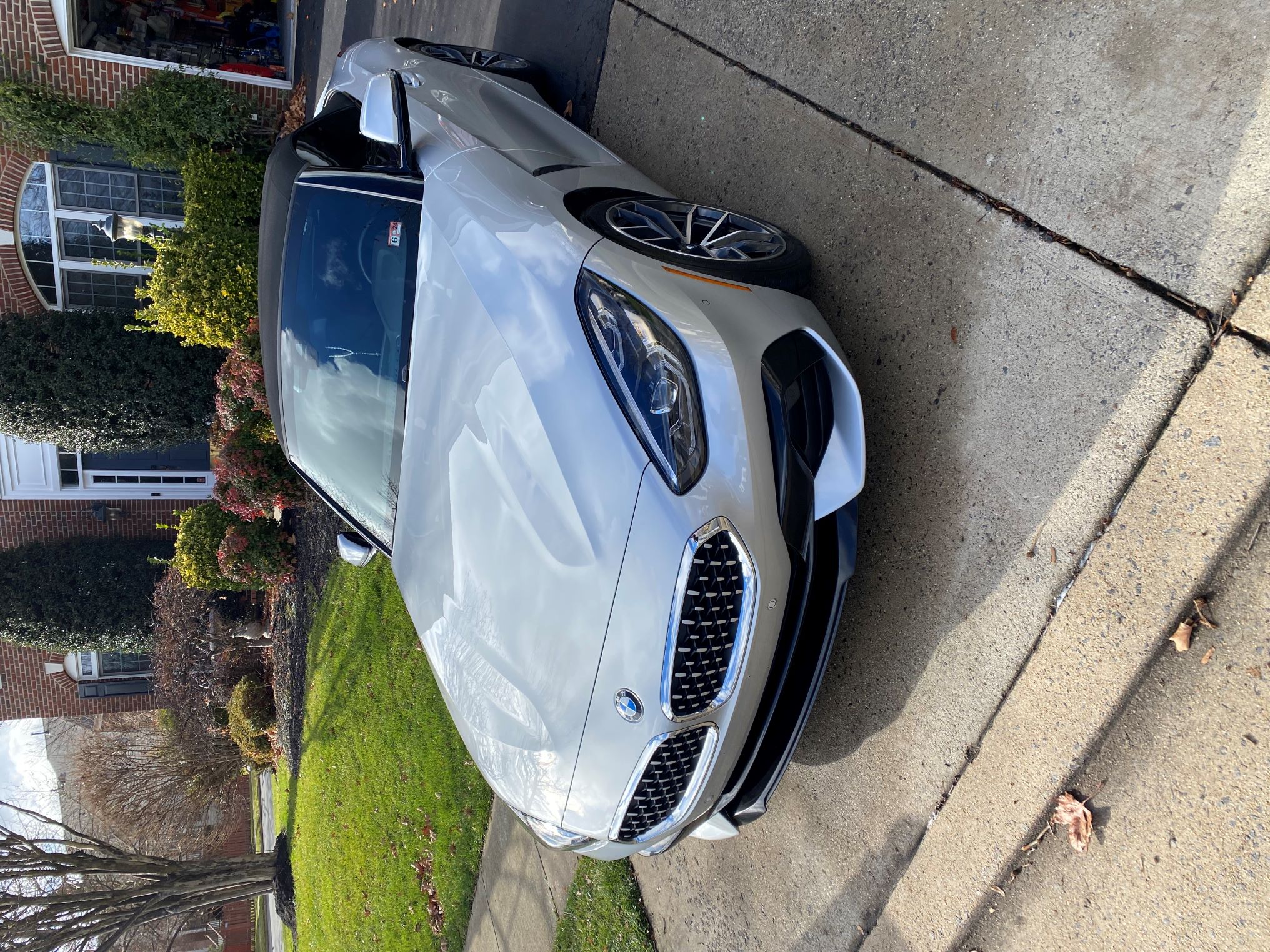 Black car with paint protection film in Virginia