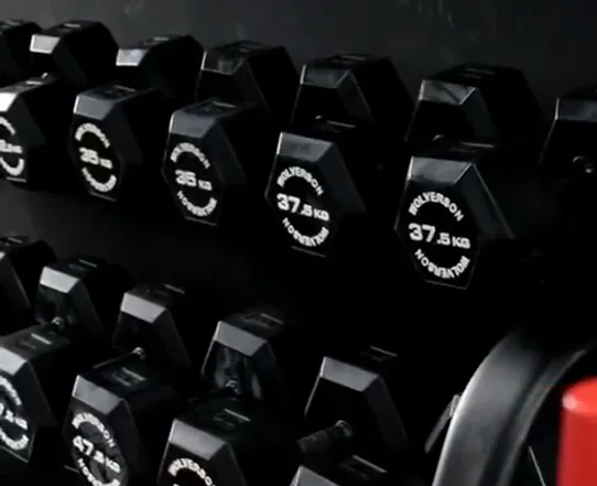 Dumbbell rack at JST MVE