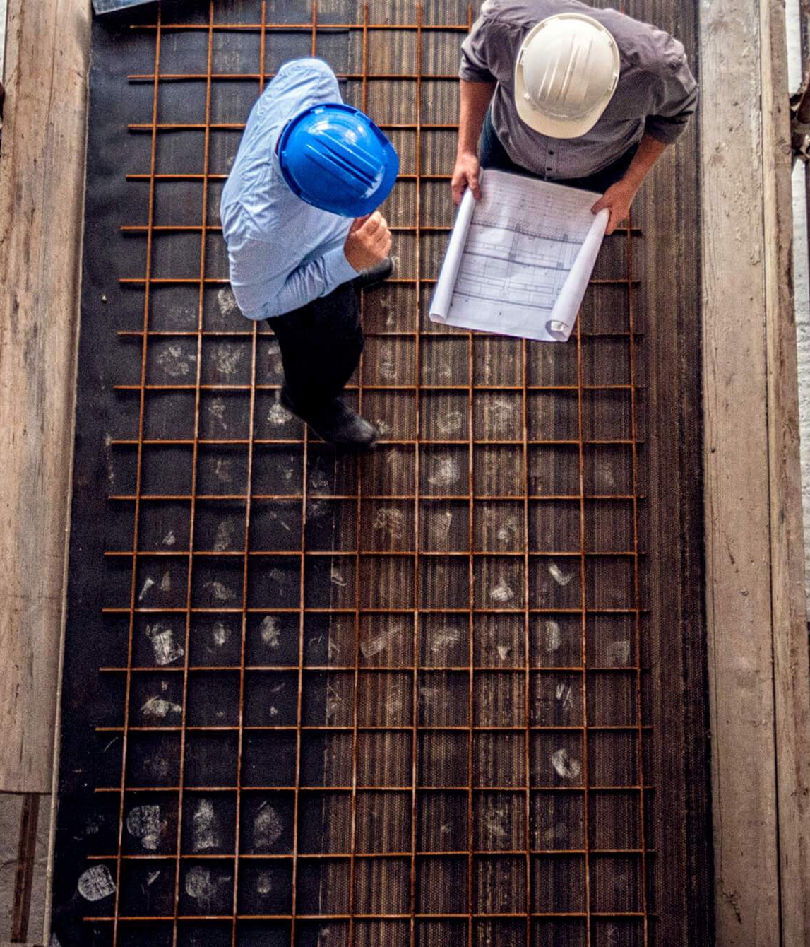 Commercial construction site or project work