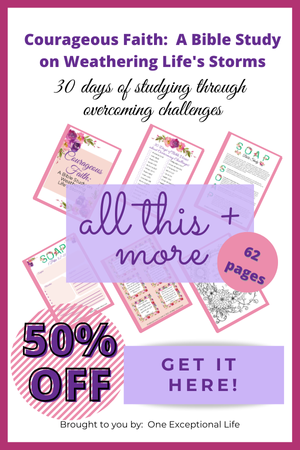 courageous faith 50% off mockup