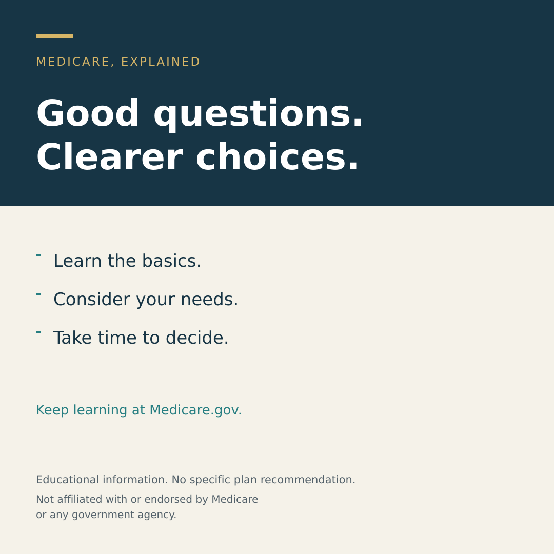 Good questions. Clearer choices.