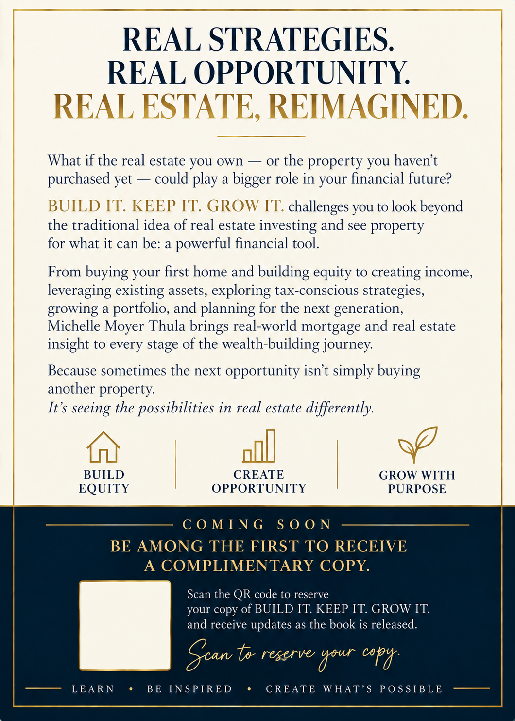 Build Keep Grow book back cover