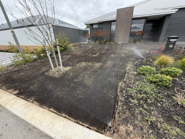 Specialist top dressing equipment used by Cotton's Mowing