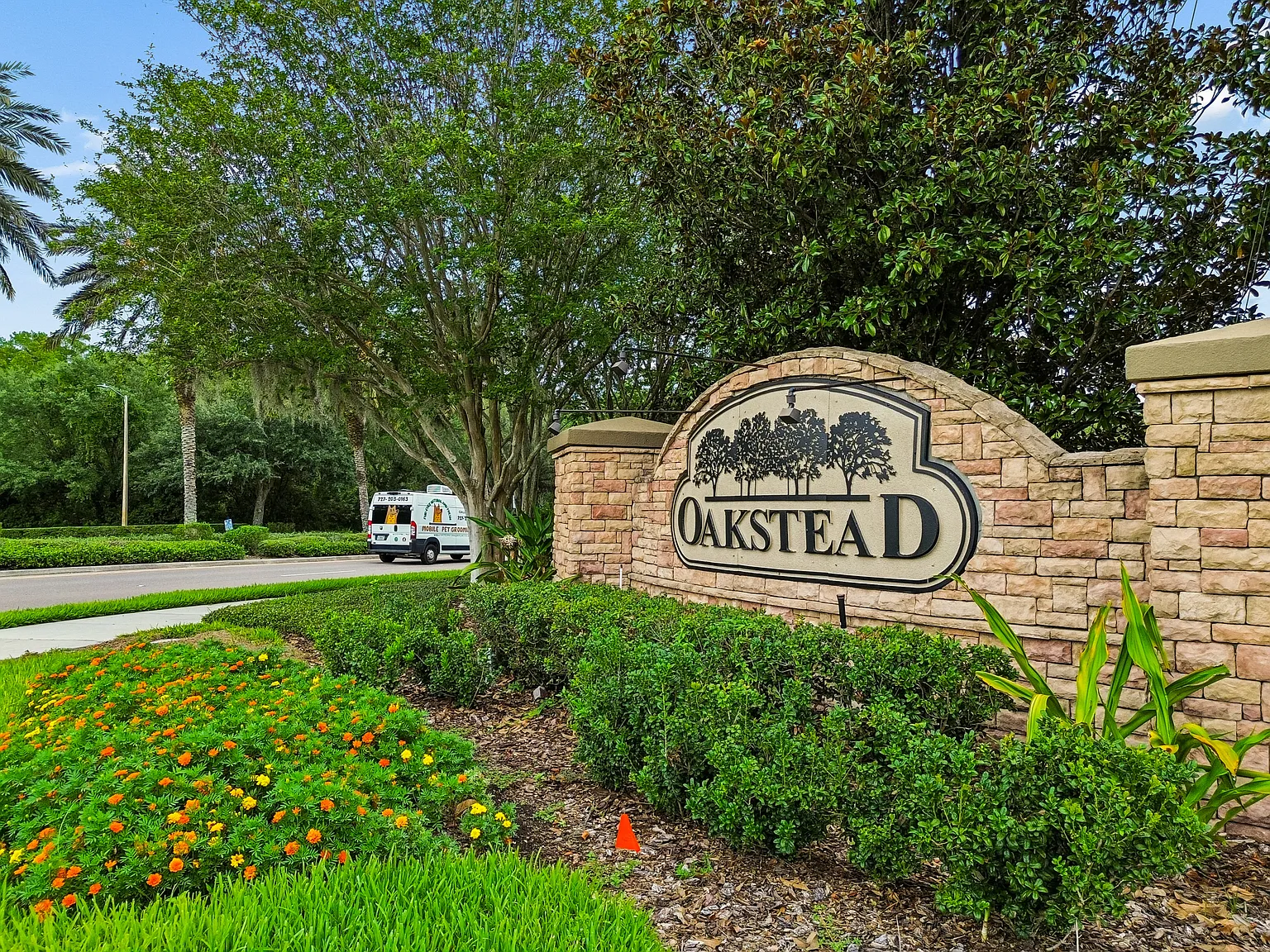 Oakstead community entrance at 3125 Ashmonte Dr, Land O Lakes FL