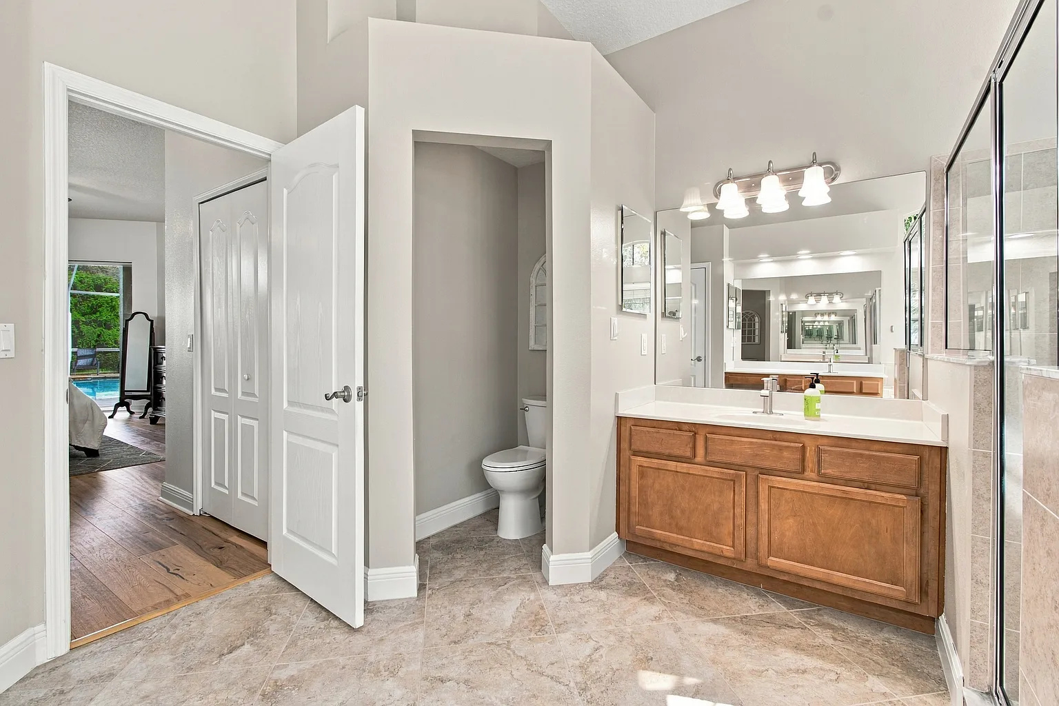 Primary bathroom at 3125 Ashmonte Dr, Land O Lakes FL