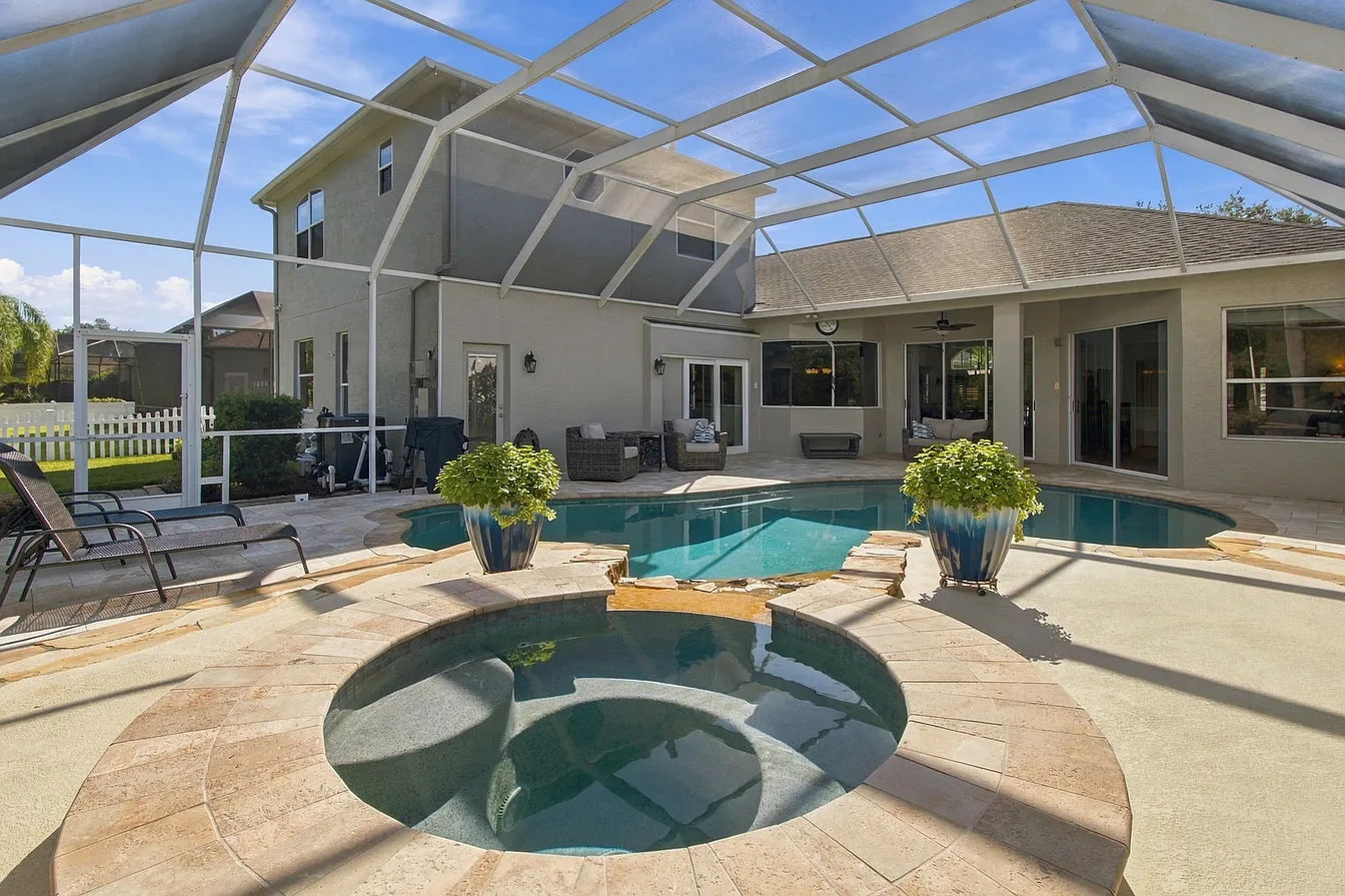Pool area at 3125 Ashmonte Dr, Land O Lakes FL
