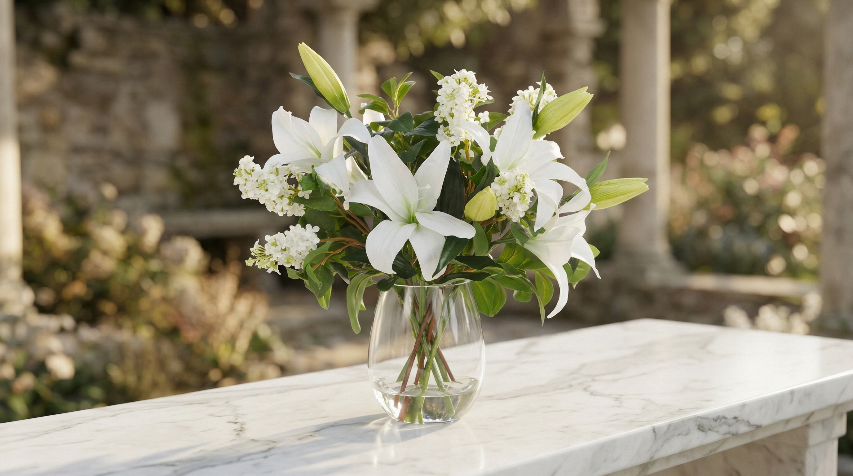 Beskar event preparation — luxury bathroom styling