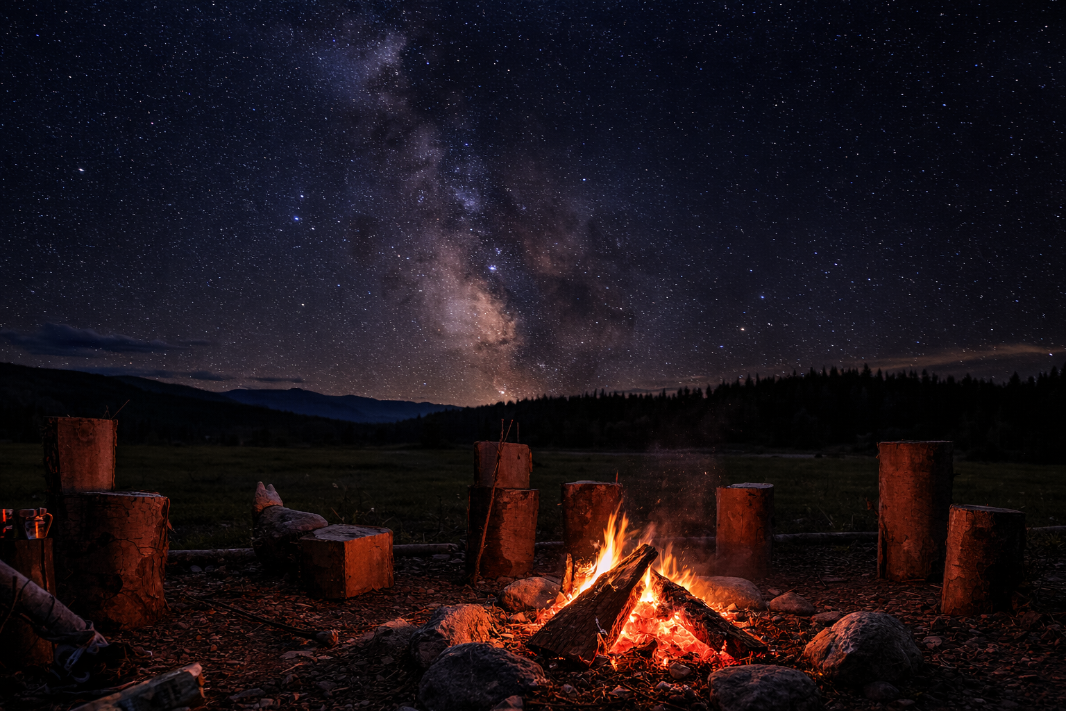 Night time at the bc dude ranch
