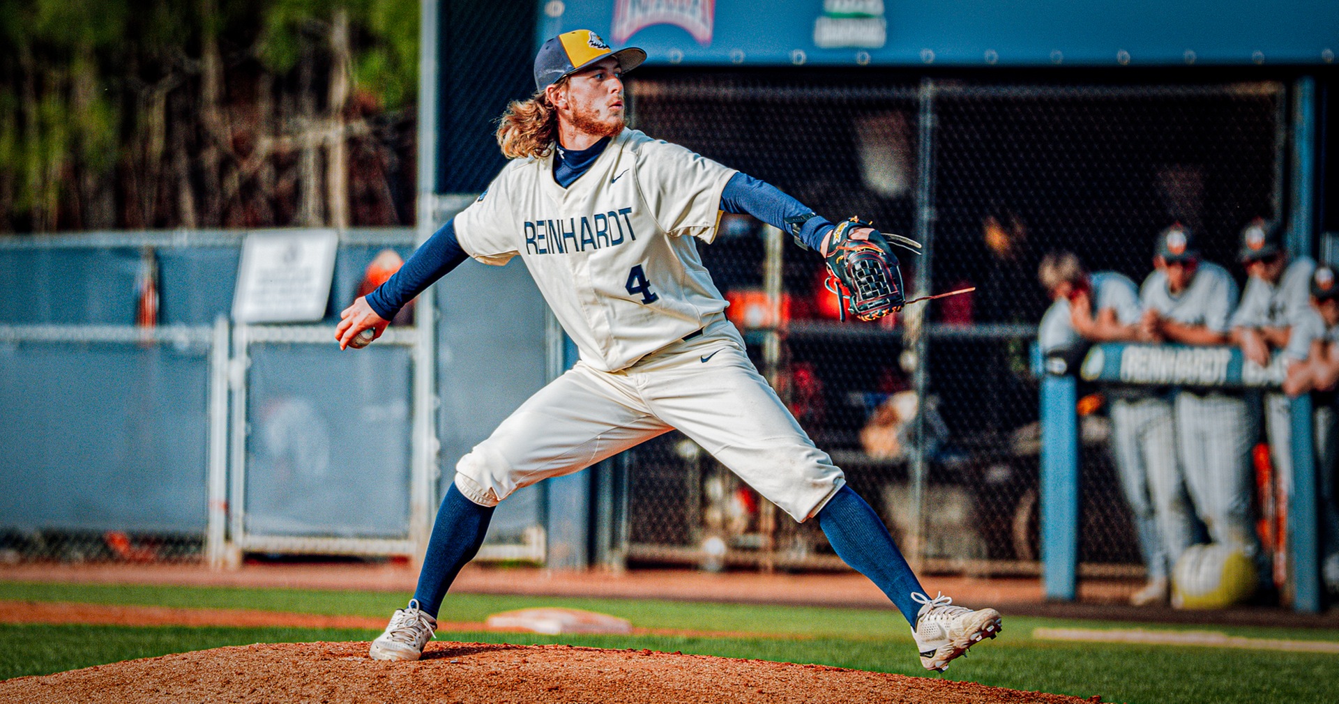 Baseball players training