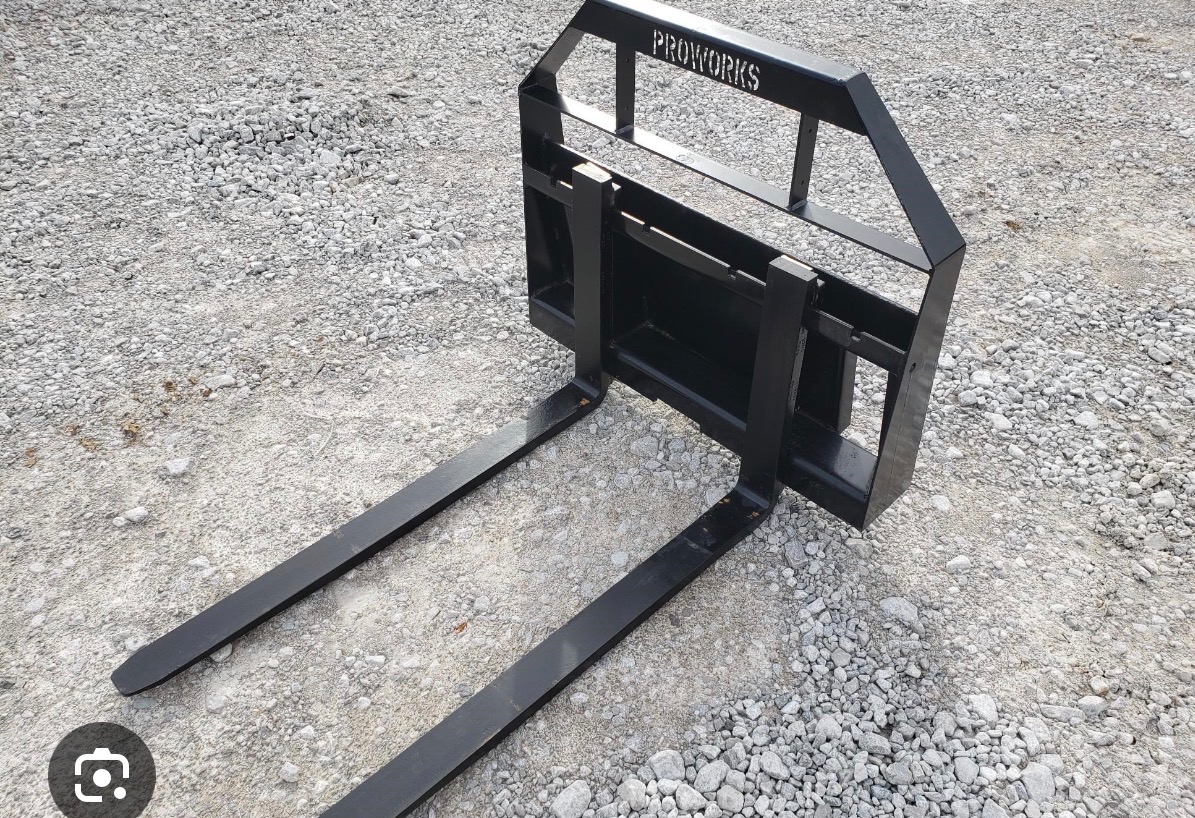 Mini skidsteer forklift attachment rental in South Elgin, IL