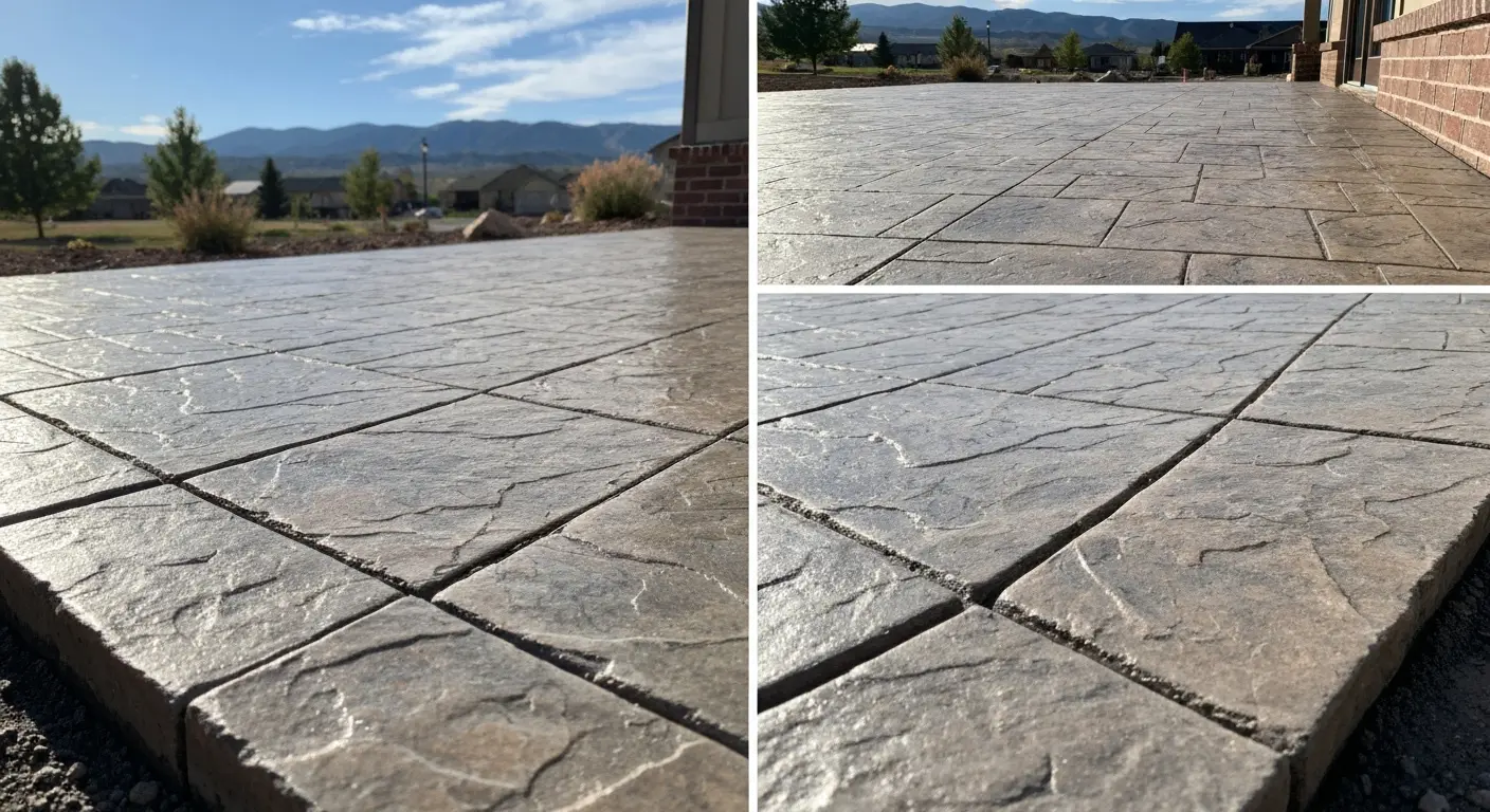 Stamped concrete patio in Golden