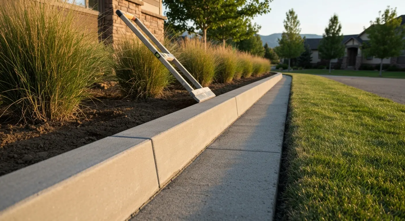Concrete curbing and edging