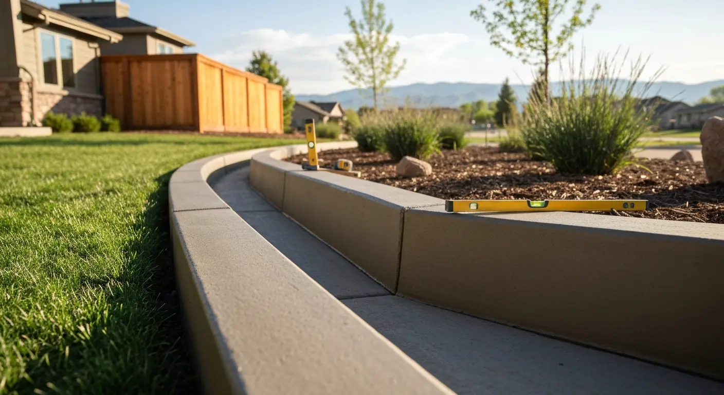 Concrete curbing detail