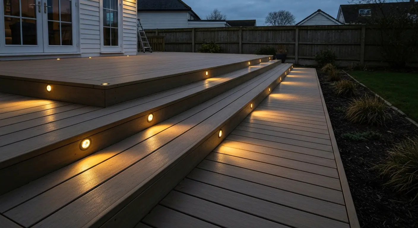 Deck lighting installation