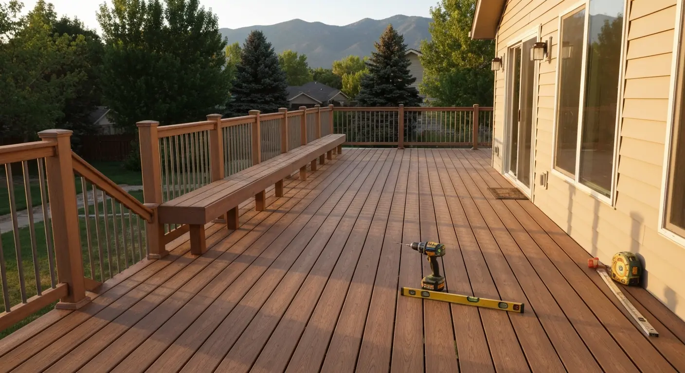 Residential deck construction in Littleton