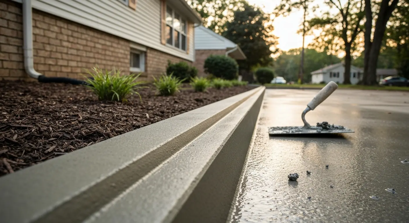 Concrete curbing