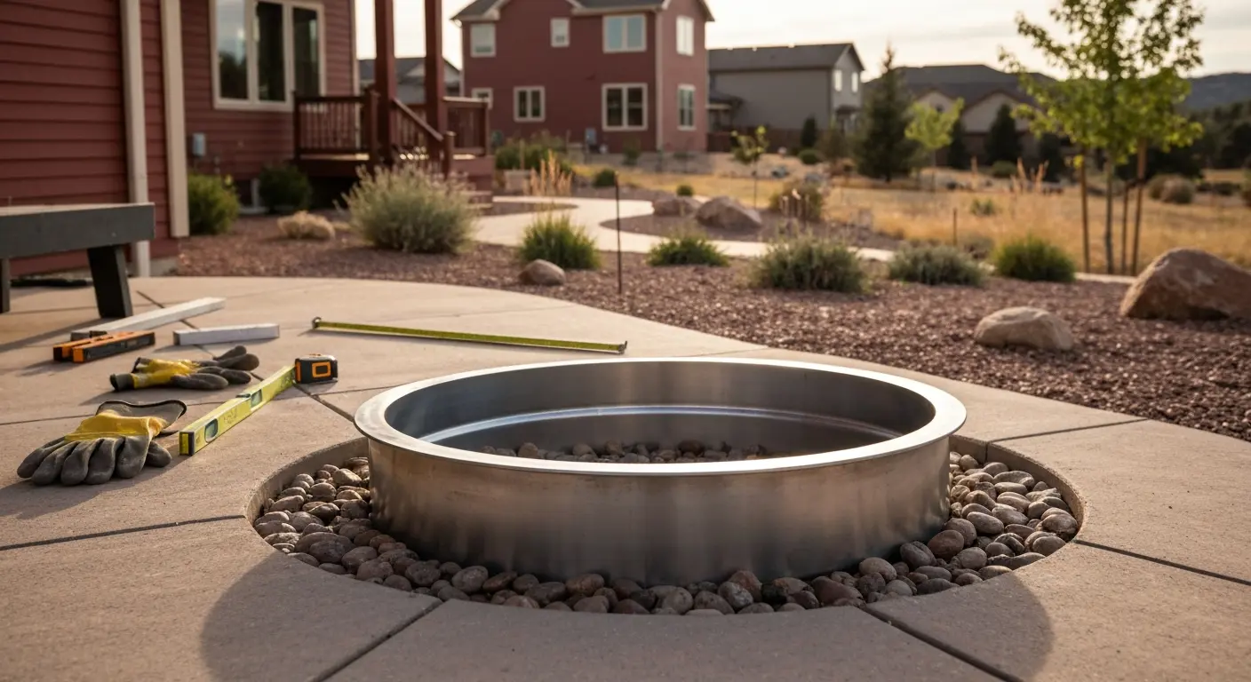Portable fire pit ring
