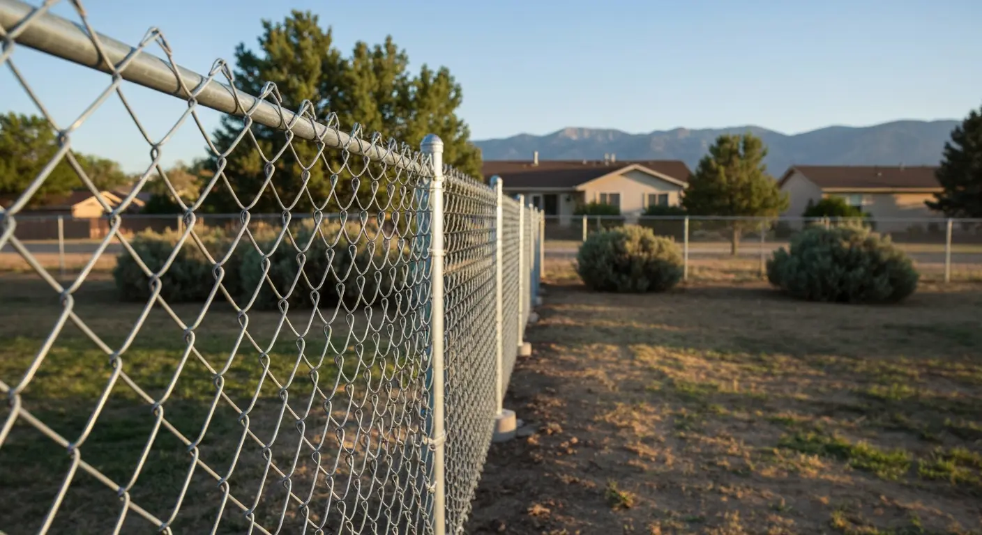Residential chain link fence in Littleton