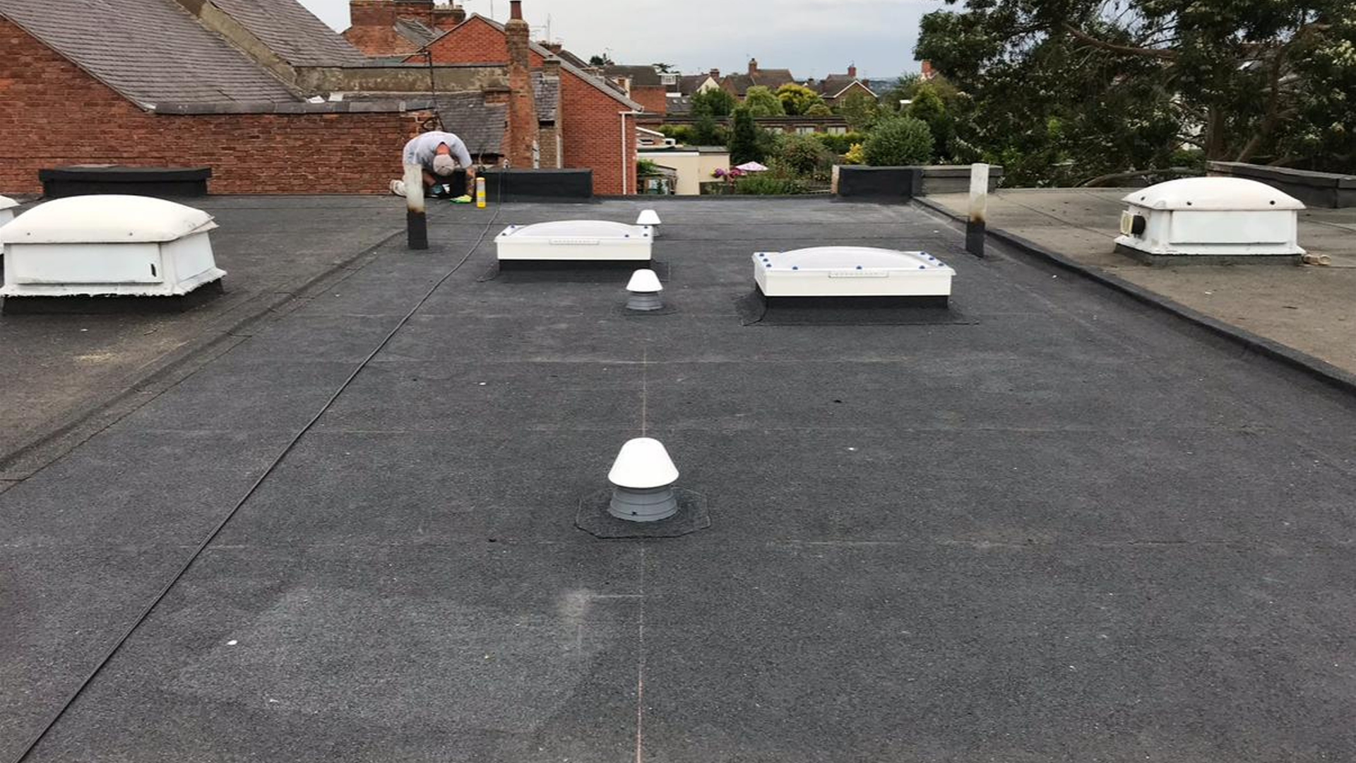 Roofing project completed by LA Roofing