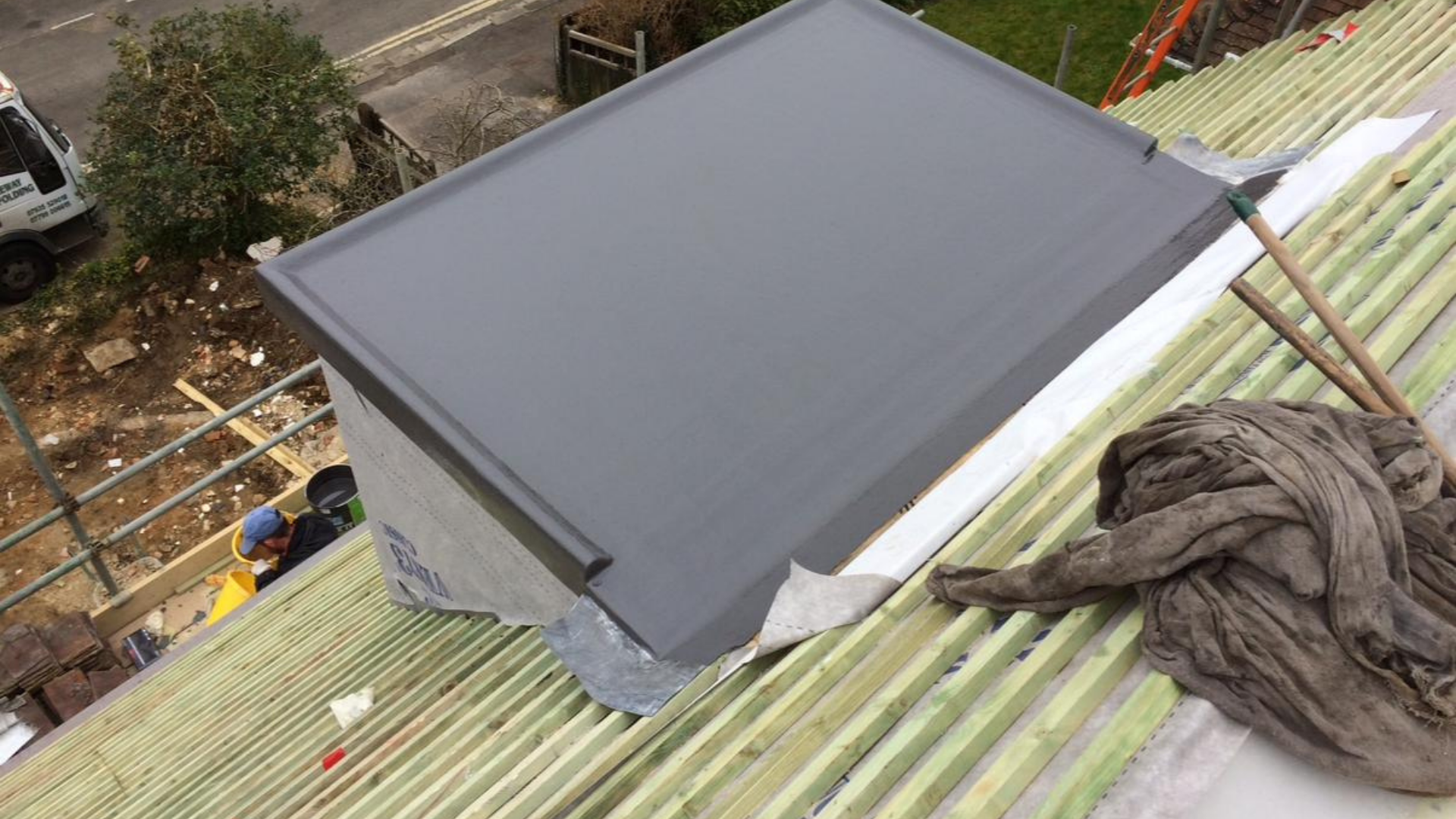 Roofing project completed by LA Roofing