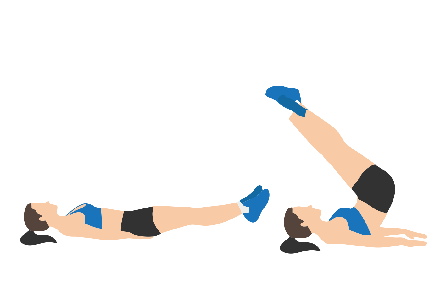 Vertical Leg Lift with Twisting Hip Raise