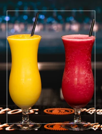 Kids plates, drinks and desserts