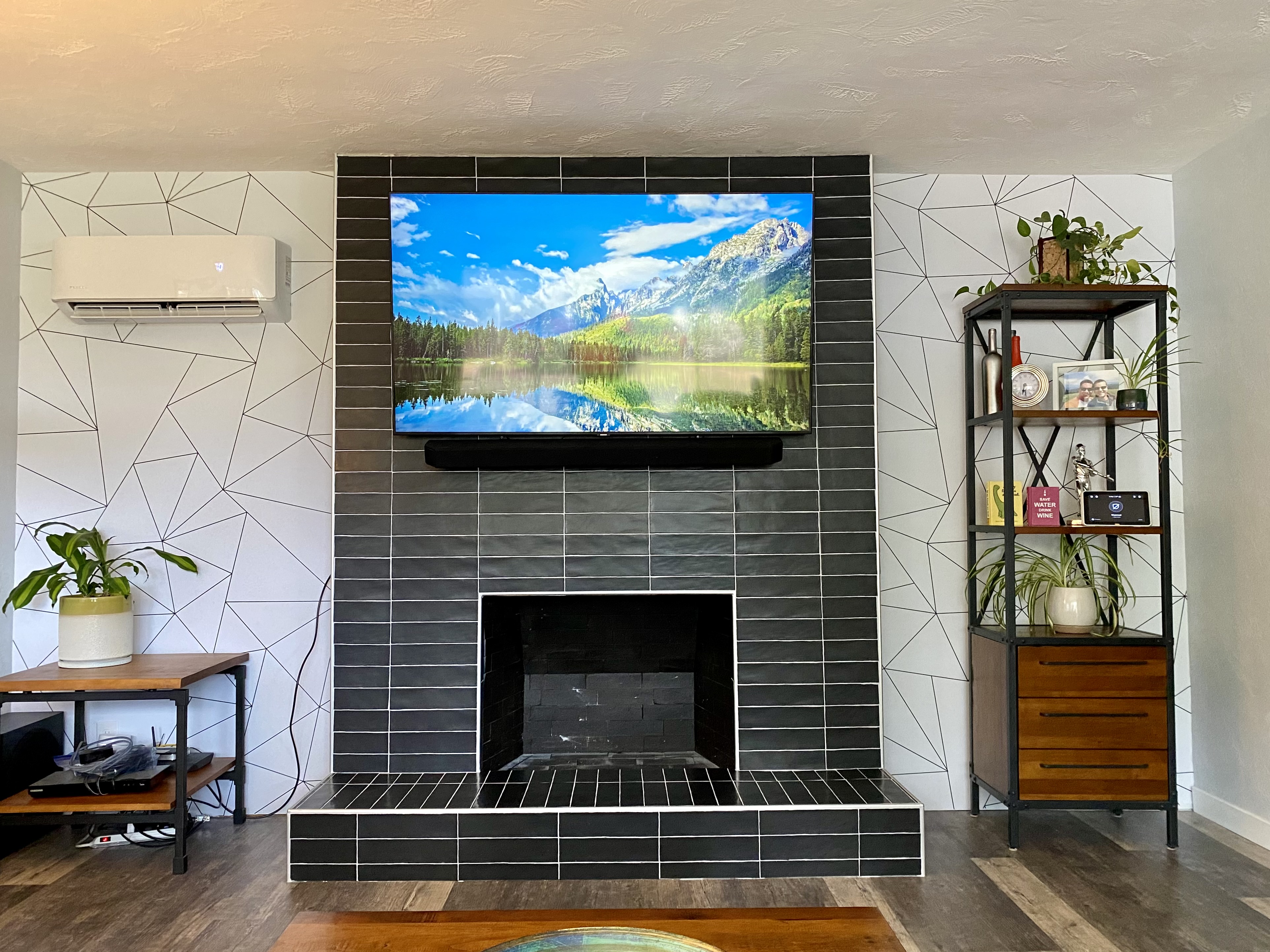 Tiled Fireplace