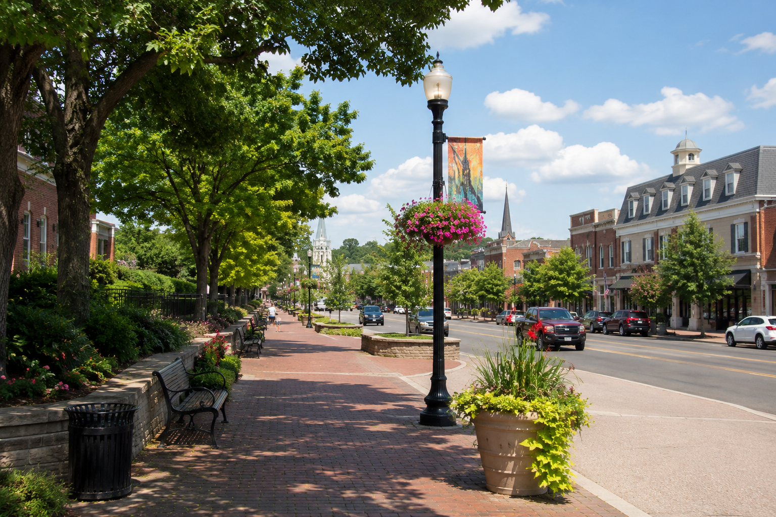 Community scene in Liberty, Missouri
