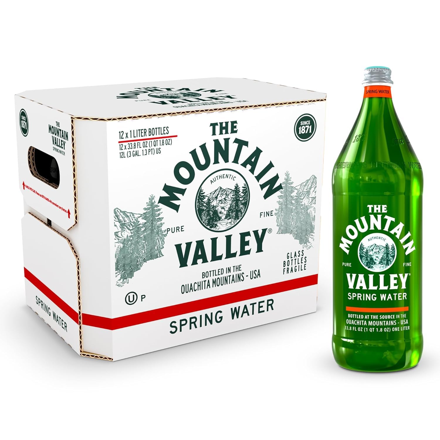 Mountain Valley Spring Water - Arkansas's Heritage Glass Bottle