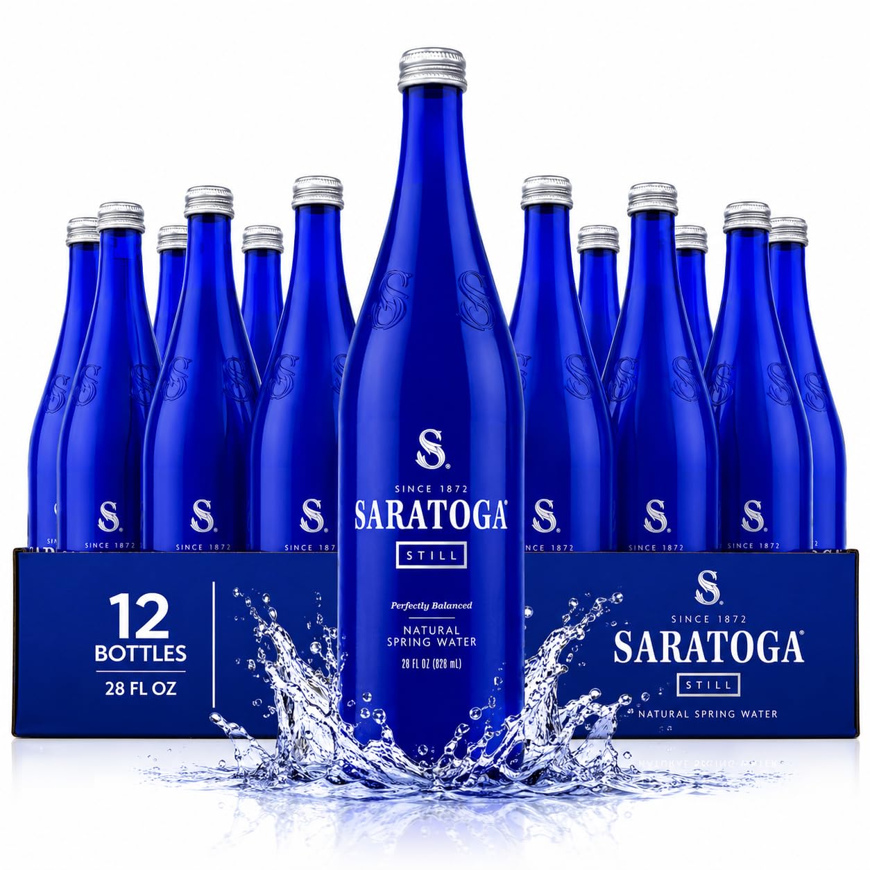 Saratoga Spring Water - New York's Cobalt-Blue Classic