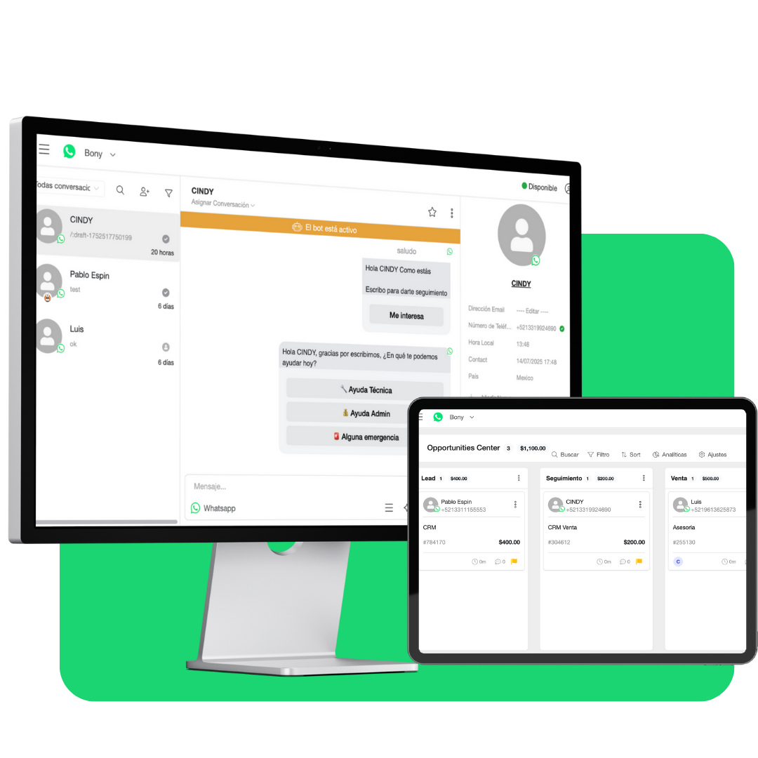 Bony CRM Dashboard