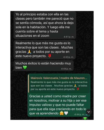 Testimonio de alumno 3