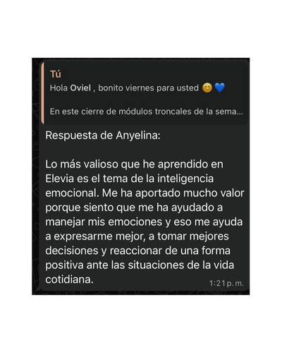 Testimonio de alumno 5