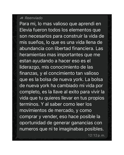 Testimonio de alumno 2