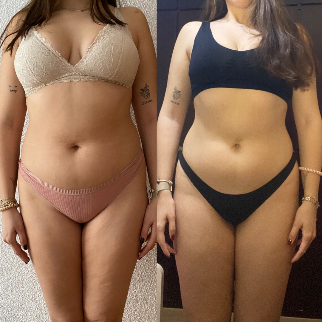 Transformaci√≥n de Noelia, 25 a√±os: ‚àí5 kg en 4 meses