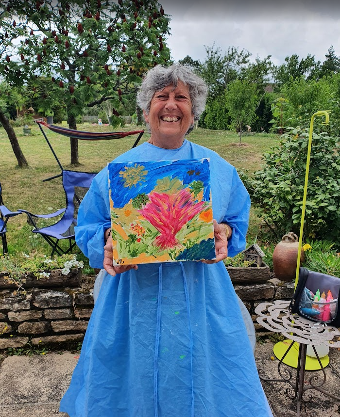 Sylvie Puech en atelier