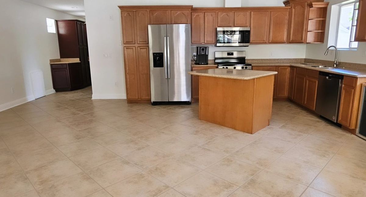 After: guest house clear and organized