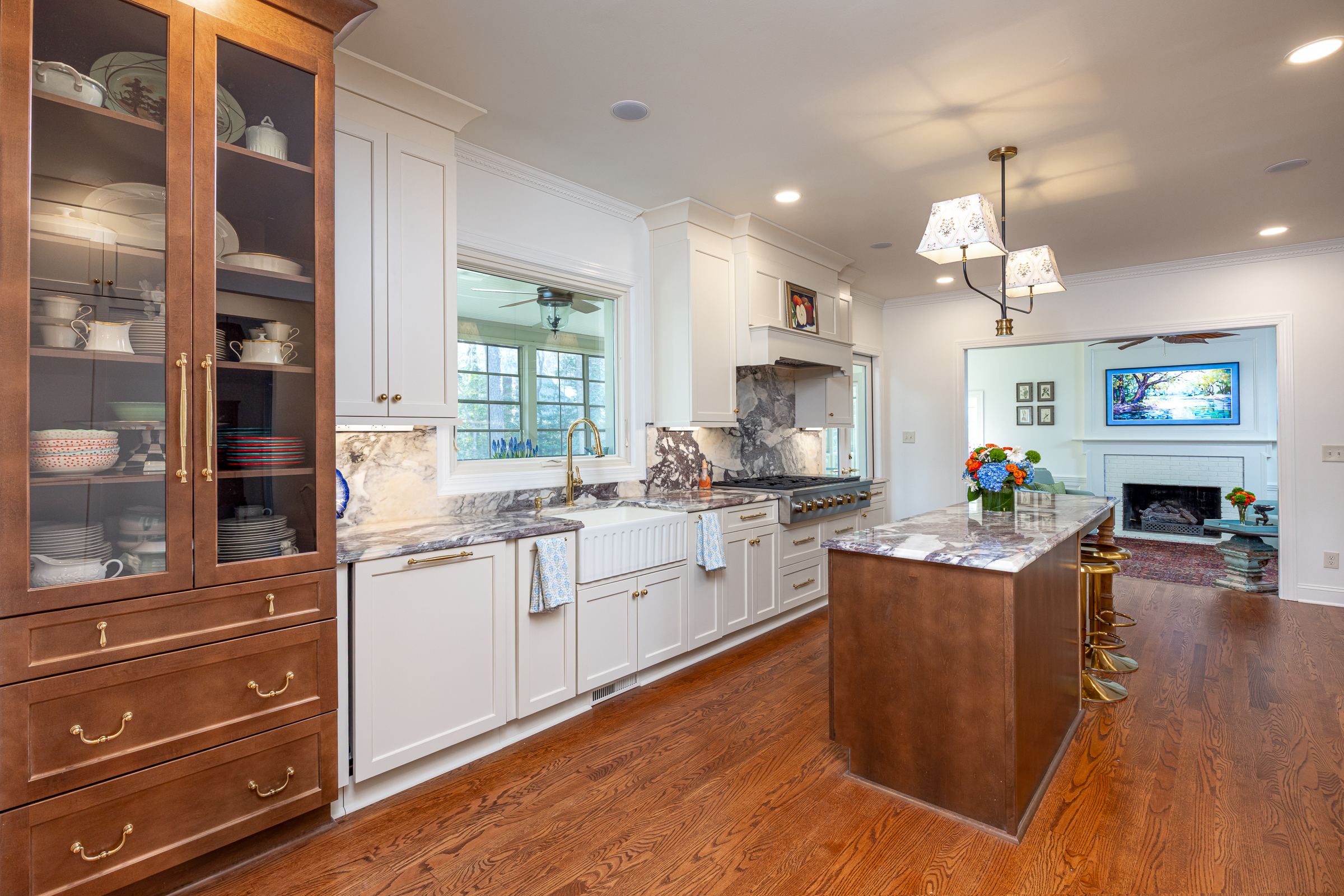 The award-winning Moore kitchen after the Veritas remodel