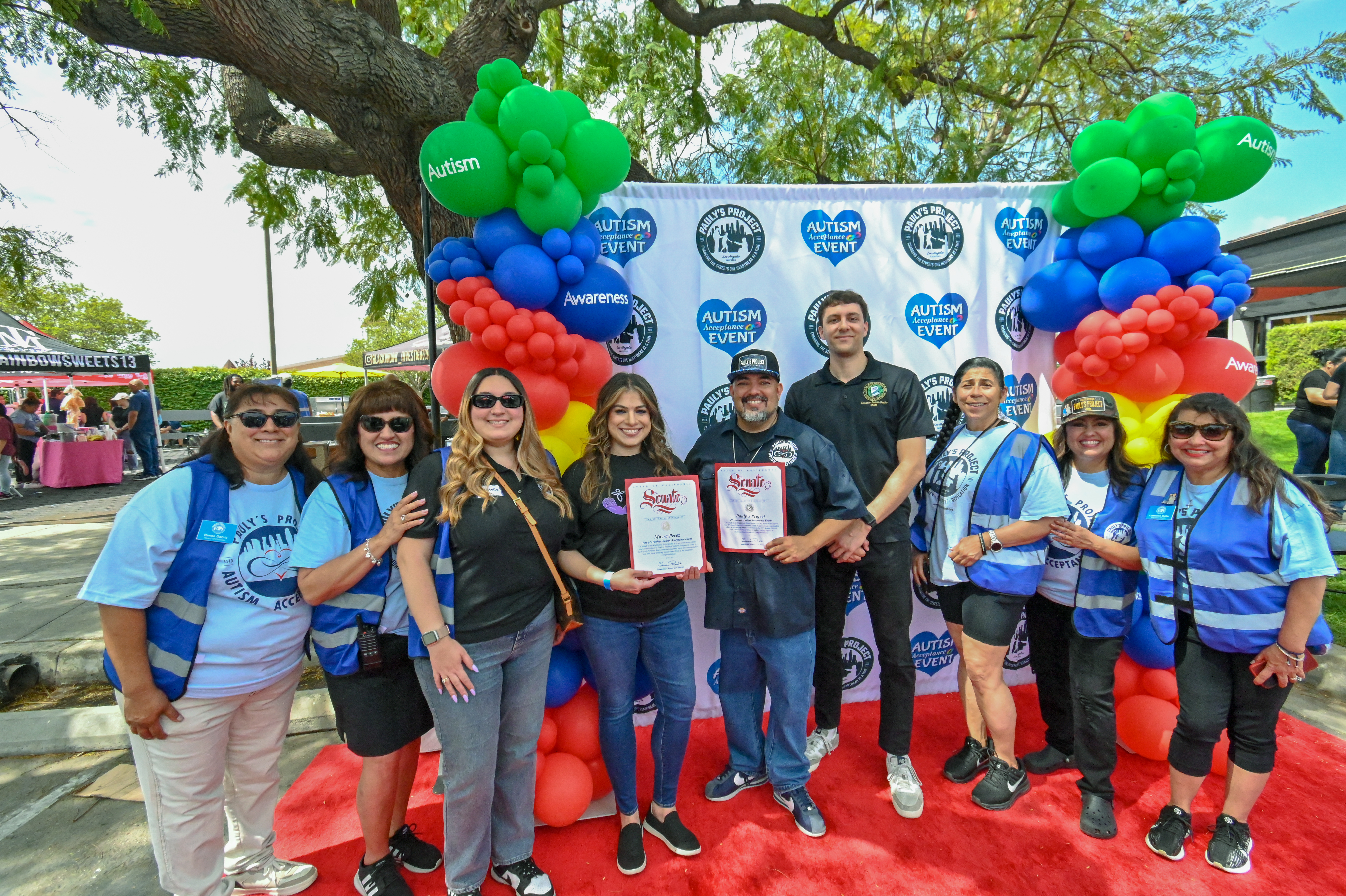 Families at the Autism Acceptance Event