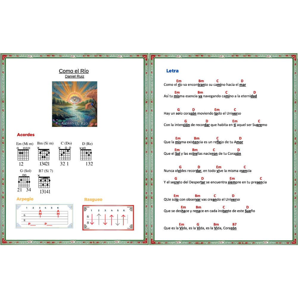 Material PDF para guitarra y canto