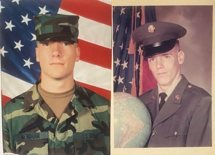 Chris Mendham at basic training